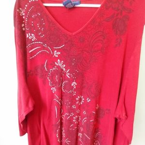 Beautiful Red designer top